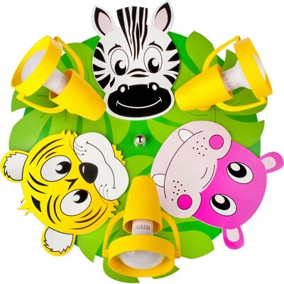 Lumes Lampa sufitowa do pokoju dziecka w zwierzątka H1-B46 Lumes Lampa sufitowa do pokoju dziecka w zwierzątka H1-B46