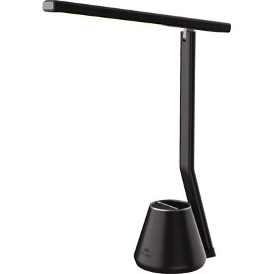 Lumes Czarna biurkowa lampka LED z przybornikiem - 6X S253 S6-S40 Lumes Czarna biurkowa lampka LED z przybornikiem - 6X S253 S6-S40