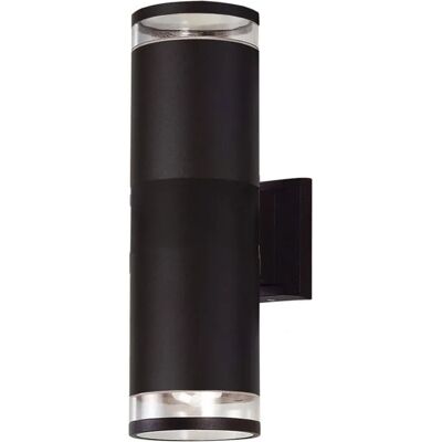 Lumes Czarna lampa ścienna tuba na taras - S310 T4-A08 Lumes Czarna lampa ścienna tuba na taras - S310 T4-A08