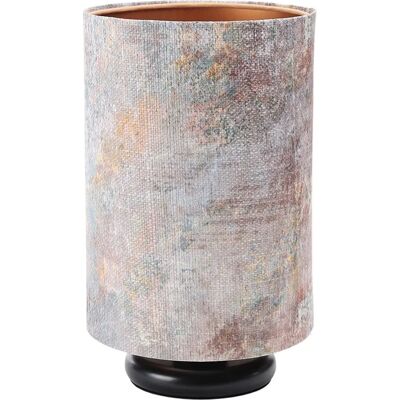 Lumes Czarna lampka stołowa tuba z nadrukiem - 3X S361 S5-C65 Lumes Czarna lampka stołowa tuba z nadrukiem - 3X S361 S5-C65