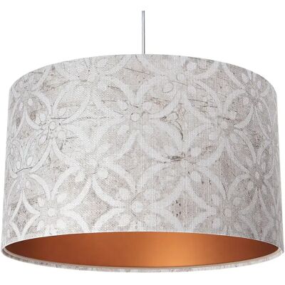 Lumes Szaro-miedziana lampa wisząca z wzorami - S363 E6-F27 Lumes Szaro-miedziana lampa wisząca z wzorami - S363 E6-F27
