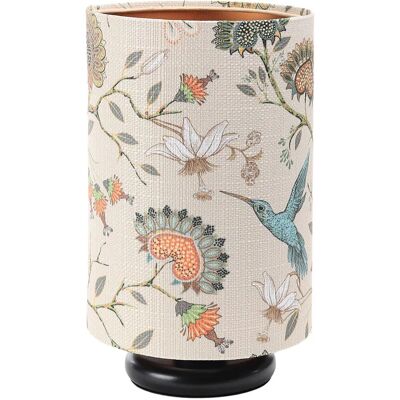 Lumes Czarna designerska lampka nocna tuba - S387 A8-H56 Lumes Czarna designerska lampka nocna tuba - S387 A8-H56
