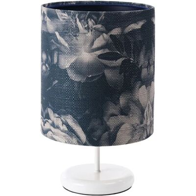 Lumes Biało-granatowa lampka nocna w kwiaty - 3X S395 P5-F15 Lumes Biało-granatowa lampka nocna w kwiaty - 3X S395 P5-F15