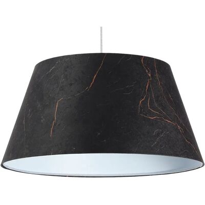 Lumes Czarna lampa wisząca welurowa dzwon - 3X S411 K6-K10 Lumes Czarna lampa wisząca welurowa dzwon - 3X S411 K6-K10