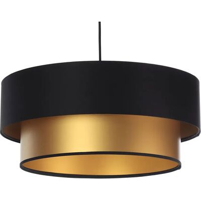 Lumes Złoto-czarna lampa wisząca w stylu glamour - S415 A0-T09 Lumes Złoto-czarna lampa wisząca w stylu glamour - S415 A0-T09