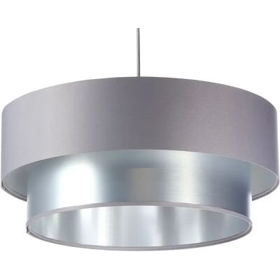 Lumes Srebrno-szara podwójna lampa wisząca - S418 D5-Z98 Lumes Srebrno-szara podwójna lampa wisząca - S418 D5-Z98