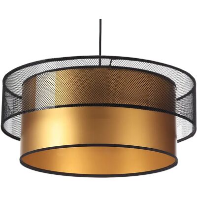 Lumes Złoto-czarna lampa wisząca glamour z siatki - 5X S421 L1-E67 Lumes Złoto-czarna lampa wisząca glamour z siatki - 5X S421 L1-E67