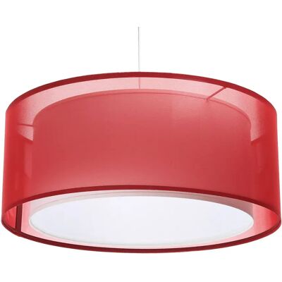 Lumes Czerwona lampa wisząca z podwójnym kloszem - S436 E9-D13 Lumes Czerwona lampa wisząca z podwójnym kloszem - S436 E9-D13