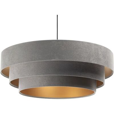 Lumes Szaro-złota lampa wisząca glamour - S439 S7-P83 Lumes Szaro-złota lampa wisząca glamour - S439 S7-P83