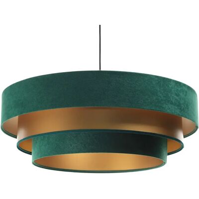 Lumes Zielono-złota trzywarstwowa lampa wisząca - S442 P5-F90 Lumes Zielono-złota trzywarstwowa lampa wisząca - S442 P5-F90