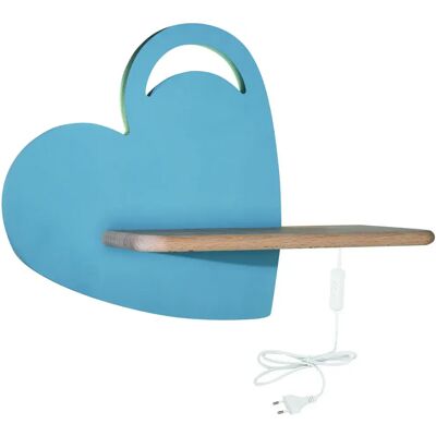 Lumes Niebieska lampka dziecięca w kształcie serca - K012 R0-P68 Lumes Niebieska lampka dziecięca w kształcie serca - K012 R0-P68