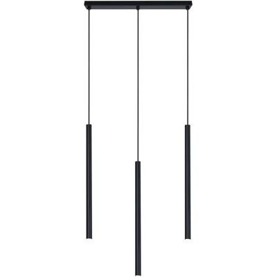 Lumes Czarna potrójna lampa wisząca tuba - S811 A8-Z79 Lumes Czarna potrójna lampa wisząca tuba - S811 A8-Z79