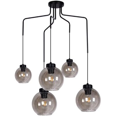 Lumes Lampa z pięcioma zwisającymi kloszami - S826 K9-P17 Lumes Lampa z pięcioma zwisającymi kloszami - S826 K9-P17