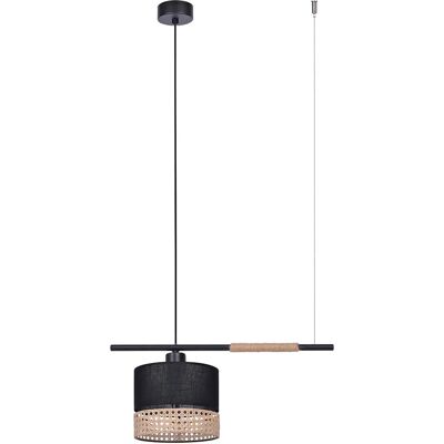 Lumes Lampa wisząca z rattanowym abażurem S907 S3-W61 Lumes Lampa wisząca z rattanowym abażurem S907 S3-W61