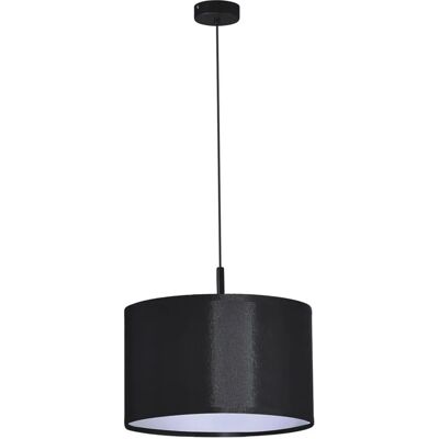 Lumes Czarna nowoczesna lampa wisząca abażurowa - S963 W2-D27 Lumes Czarna nowoczesna lampa wisząca abażurowa - S963 W2-D27