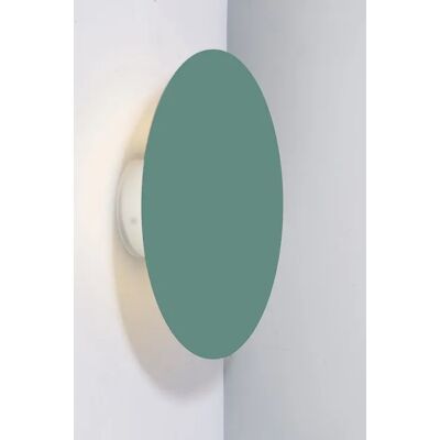Lumes Zielony metalowy kinkiet LED 15 cm V048 N5-D94 Lumes Zielony metalowy kinkiet LED 15 cm V048 N5-D94