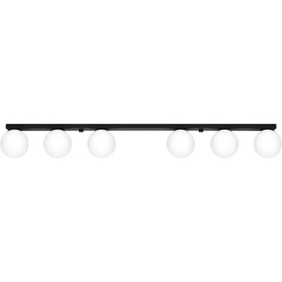 Lumes Czarna lampa sufitowa z 6 kloszami - 3X A167 D9-S40 Lumes Czarna lampa sufitowa z 6 kloszami - 3X A167 D9-S40