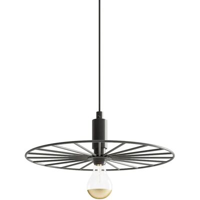 Lumes Czarna industrialna lampa wisząca ze stali 30 cm - 4X A194 B3-Z58 Lumes Czarna industrialna lampa wisząca ze stali 30 cm - 4X A194 B3-Z58