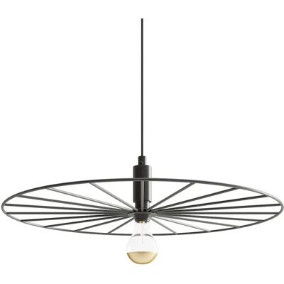 Lumes Czarna duża lampa wisząca z drucianym kloszem 60 cm - 3X A194 C5-T30 Lumes Czarna duża lampa wisząca z drucianym kloszem 60 cm - 3X A194 C5-T30