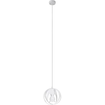 Lumes Biała industrialna lampa wisząca ze stali - A189 H8-S62 Lumes Biała industrialna lampa wisząca ze stali - A189 H8-S62