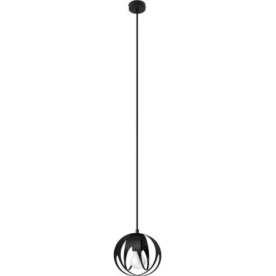 Lumes Czarna lampa wisząca kula w stylu loft - A189 Z8-B15 Lumes Czarna lampa wisząca kula w stylu loft - A189 Z8-B15