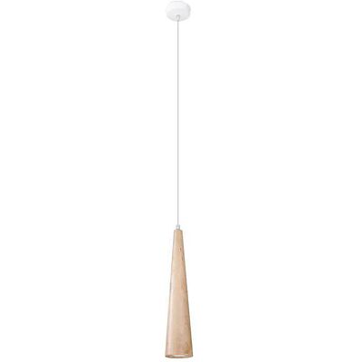 Lumes Drewniana lampa wisząca stożek nad wyspę - A186 M0-W20 Lumes Drewniana lampa wisząca stożek nad wyspę - A186 M0-W20