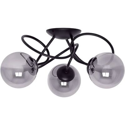Lumes Lampa sufitowa z 3 grafitowymi kloszami - A210-Livera Lumes Lampa sufitowa z 3 grafitowymi kloszami - A210-Livera