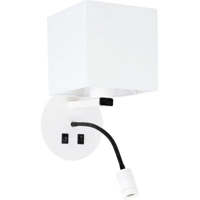 Lumes Kwadratowy kinkiet z dodatkową funkcją LED - 5X V078 R7-Z50 Lumes Kwadratowy kinkiet z dodatkową funkcją LED - 5X V078 R7-Z50