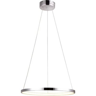 Lumes Chromowana lampa wisząca okrąg 40 cm LED - V083 W0-F32 Lumes Chromowana lampa wisząca okrąg 40 cm LED - V083 W0-F32