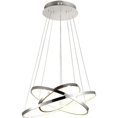 Lumes Nowoczesna lampa wisząca z trzema okręgami LED - V084 W0-K80 Lumes Nowoczesna lampa wisząca z trzema okręgami LED - V084 W0-K80