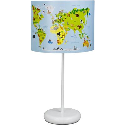 Lumes Lampka nocna dla dzieci z mapą świata - 5X A327 B8-B23 Lumes Lampka nocna dla dzieci z mapą świata - 5X A327 B8-B23