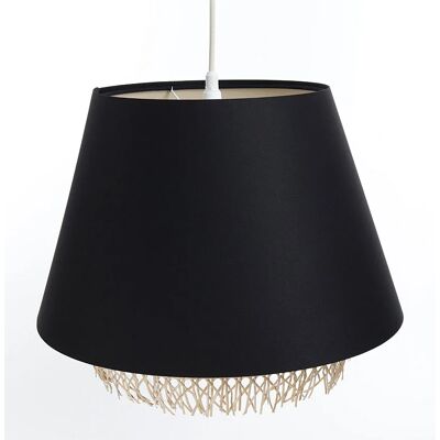 Lumes Czarna lampa wisząca boho nad stół - A345 D1-H35 Lumes Czarna lampa wisząca boho nad stół - A345 D1-H35