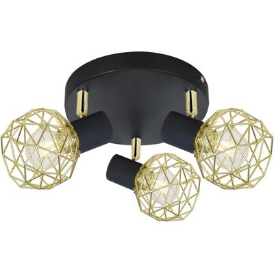 Lumes Lampa sufitowa z trzema drucianymi kloszami - 4X V089 M8-G56 Lumes Lampa sufitowa z trzema drucianymi kloszami - 4X V089 M8-G56