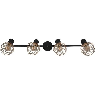 Lumes Lampa sufitowa na listwie cztery złote klosze - 41X V090 F0-H74 Lumes Lampa sufitowa na listwie cztery złote klosze - 41X V090 F0-H74