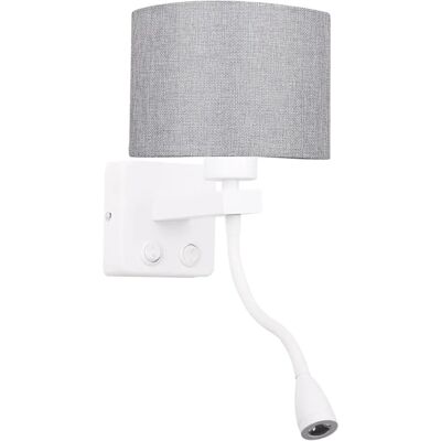 Lumes Biały nowoczesny kinkiet - K238 C1-S68 Lumes Biały nowoczesny kinkiet - K238 C1-S68