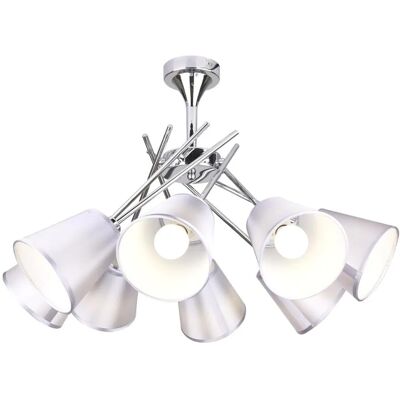 Lumes Duża biała lampa sufitowa - 2X K258 K9-B90 Lumes Duża biała lampa sufitowa - 2X K258 K9-B90