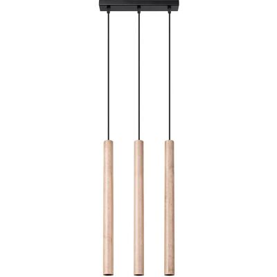 Lumes Drewniana lampa wisząca sople nad stół - 4X A380 E9-T98 Lumes Drewniana lampa wisząca sople nad stół - 4X A380 E9-T98