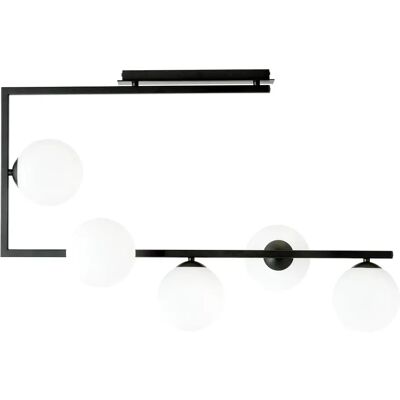 Lumes Modernistyczna lampa sufitowa z mlecznymi kloszami - 3X D108 C9-Z11 Lumes Modernistyczna lampa sufitowa z mlecznymi kloszami - 3X D108 C9-Z11