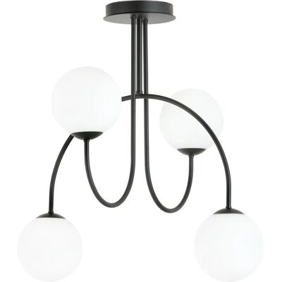 Lumes Nowoczesna lampa sufitowa z mlecznymi kloszami - D115 C7-S44 Lumes Nowoczesna lampa sufitowa z mlecznymi kloszami - D115 C7-S44