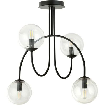 Lumes Nowoczesna lampa sufitowa z przezroczystymi kloszami - 6X D115 S1-A85 Lumes Nowoczesna lampa sufitowa z przezroczystymi kloszami - 6X D115 S1-A85