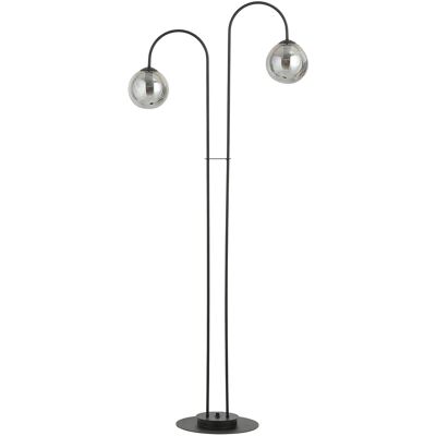 Lumes Loftowa lampa podłogowa z grafitowymi kloszami - 3X D117 N8-G02 Lumes Loftowa lampa podłogowa z grafitowymi kloszami - 3X D117 N8-G02