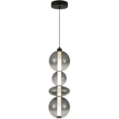 Lumes Nowoczesna czarna lampa wisząca - K390 Z1-P14 Lumes Nowoczesna czarna lampa wisząca - K390 Z1-P14