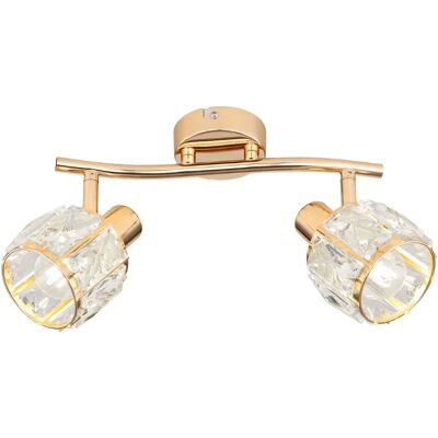 Lumes Podwójny złoty plafon glamour - 4X K450 W8-F13 Lumes Podwójny złoty plafon glamour - 4X K450 W8-F13