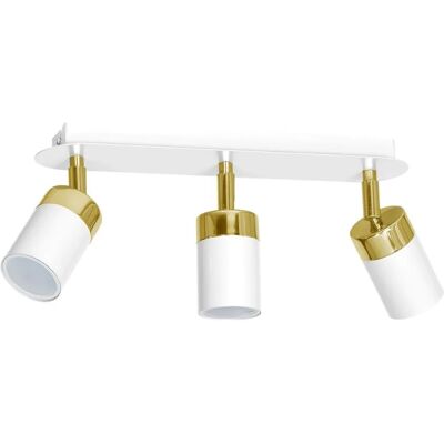 Lumes Nowoczesna biało-złota lampa sufitowa B6-F21 Lumes Nowoczesna biało-złota lampa sufitowa B6-F21