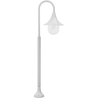 Lumes Biała pojedyncza lampa ogrodowa stojąca - A464 N1-F54 Lumes Biała pojedyncza lampa ogrodowa stojąca - A464 N1-F54