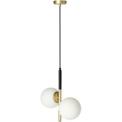 Lumes Podwójna złota lampa wisząca - K487 A3-A82 Lumes Podwójna złota lampa wisząca - K487 A3-A82
