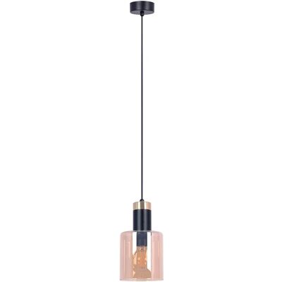 Lumes Bursztynowa szklana lampa na długim zwisie - A468 B1-L29 Lumes Bursztynowa szklana lampa na długim zwisie - A468 B1-L29