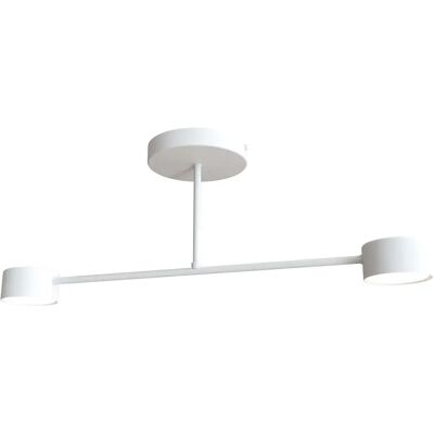 Lumes Biała nowoczesna lampa sufitowa - D133 P9-H46 Lumes Biała nowoczesna lampa sufitowa - D133 P9-H46