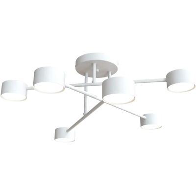 Lumes Biała nowoczesna lampa sufitowa - D135 S9-G34 Lumes Biała nowoczesna lampa sufitowa - D135 S9-G34