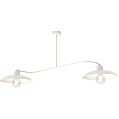 Lumes Biała industrialna lampa sufitowa - 5X D136 Z1-E56 Lumes Biała industrialna lampa sufitowa - 5X D136 Z1-E56